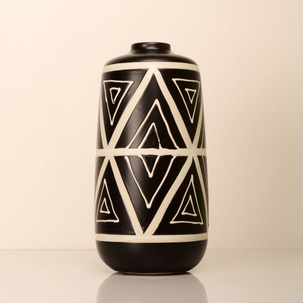 Bold Black Ceramic vase