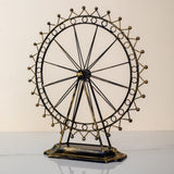 Iron Wheel Table Decor Artifact - Large