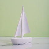 White Boat Shaped Table Decor Artifact