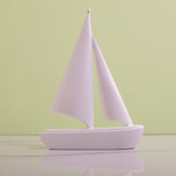 White Boat Shaped Table Decor Artifact