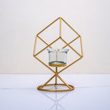 Golden cube Candle Holder by QBox decor