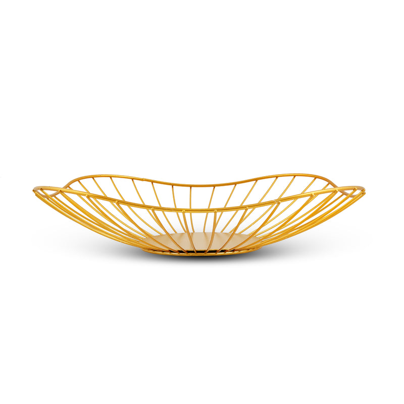 Golden Metal Fruit Basket