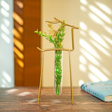 Golden deer table top planter - qbox_decor