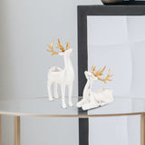 Belta Snowy Oro-Horn deer Couple - qbox_decor