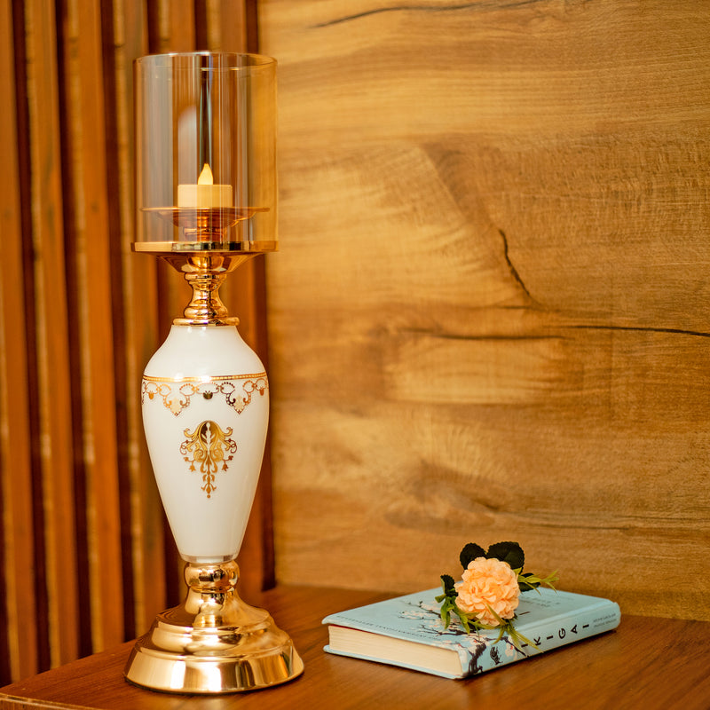 The Sunshine Synergy Luxurious Gold Candle Holder Set for Elegant Home Decor and Special Occasions (Regular) - qbox_decor