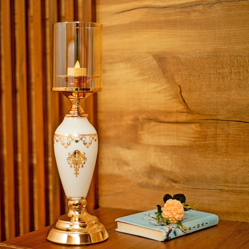 The Sunshine Synergy Luxurious Gold Candle Holder Set for Elegant Home Decor and Special Occasions (Regular) - qbox_decor