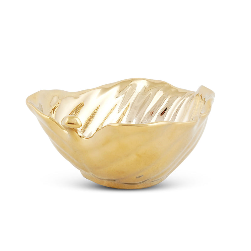 Betel Leaf Oro Serving Bowl - qbox_decor