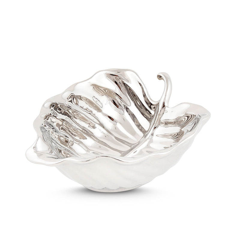 Betel Leaf Argento Serving Bowl - qbox_decor