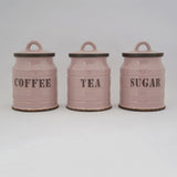 Rosa Kitchold Rose Gold Kitchen Storage Canisters for Coffee, Sugar, and Tea - qbox_decor