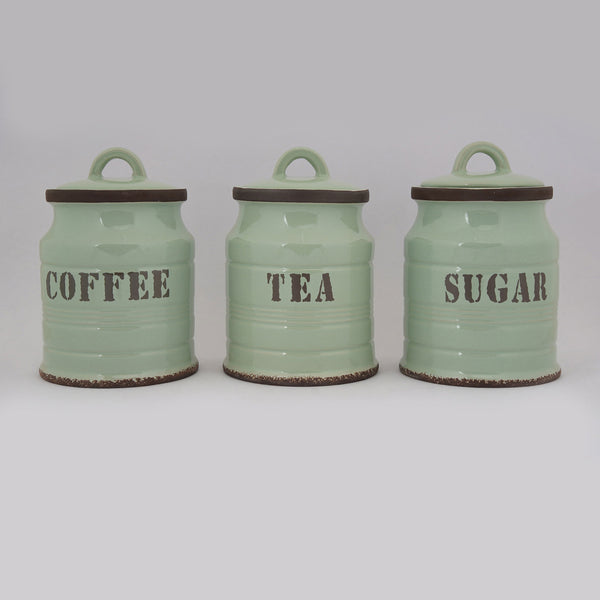 Verde Kitchold Rustic Charm Tea Coffee Sugar Set for the Modern Kitchen - qbox_decor