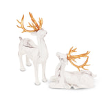 Belta Snowy Oro-Horn deer Couple - qbox_decor