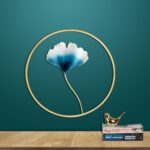 Eloquent Gingbliss Piece Metal Flower Wall Décor - Modern Wall Sculpture for Any Room - qbox_decor